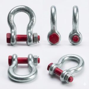 Bow shackle nut bolt type