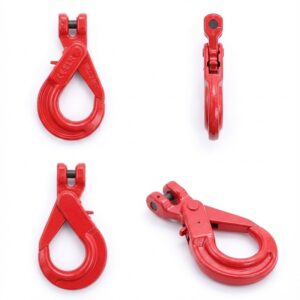 Self locking clevis hook