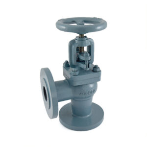 ZOLOTO Cast Iron Globe Steam Stop Valve Angle Pattern (Flanged)