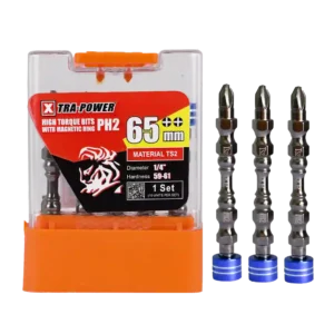 SCREWDRIVER BITS WITH MAGNETIC RING