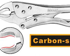 Curved jaw locking plier