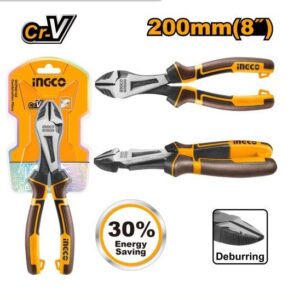 High leverage heavy-duty diagonal cutting pliers