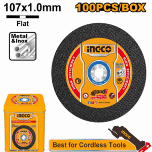 Abrasive metal cutting disc set