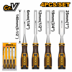 4 Pcs wood chisel set