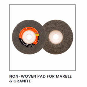 NON-WOVEN 4" PAD FOR STEEL AND METAL