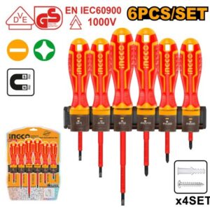 6 Pcs insulated screwdriver set