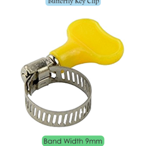 Worm Drive Hose Clip with Butterfly Key