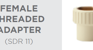 FEMALE THREADED ADAPTER SDR 11