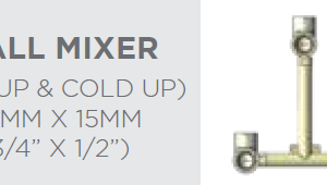 WALL MIXER HOT UP & COLD UP