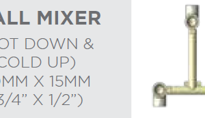 WALL MIXER HOT DOWN & COLD UP