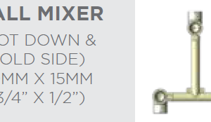 WALL MIXER HOT DOWN & COLD SIDE